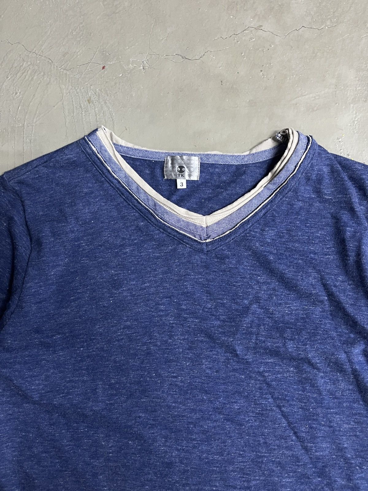 Visvim Takeo Kikuchi RRL Greg Lauren Inspired Indigo Slub Henley Size US M / EU 48-50 / 2 - 2 Thumbnail