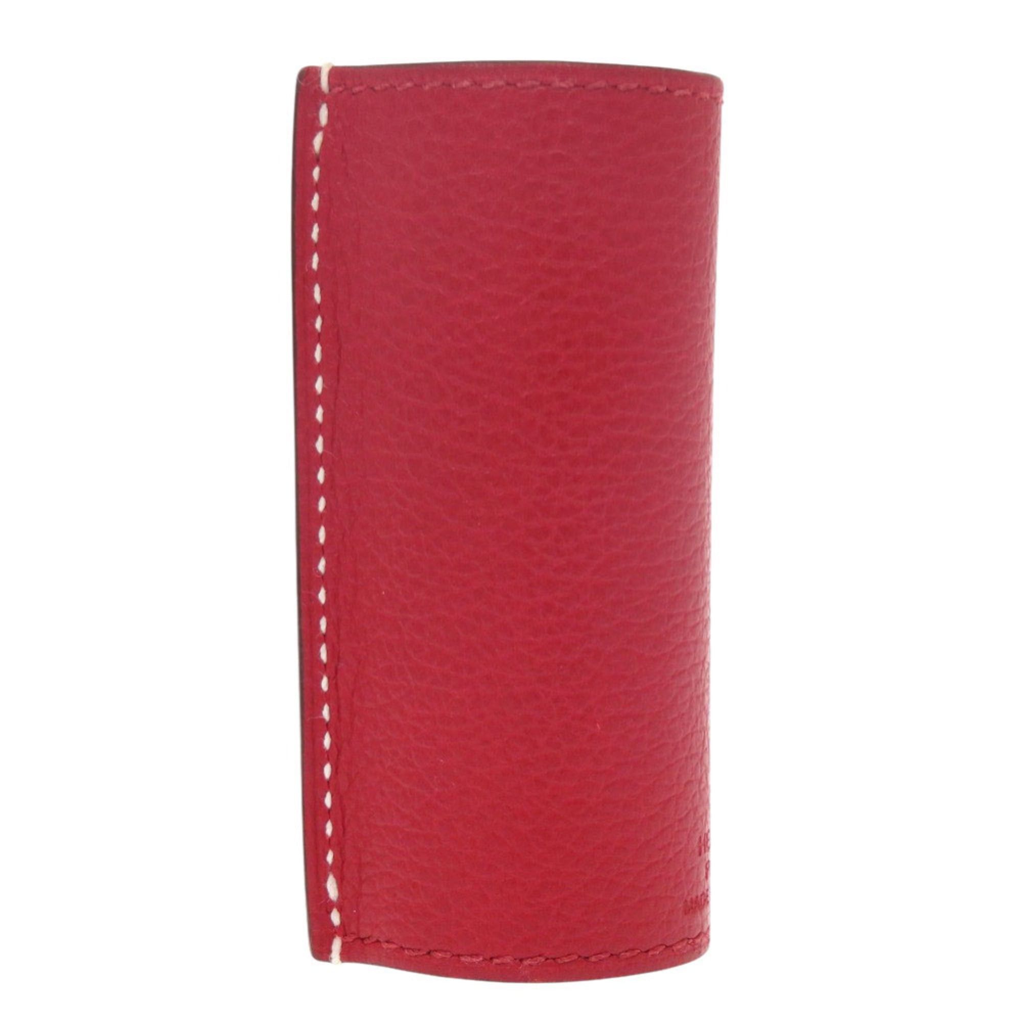 Hermes Excellent condition Hermès lipstick case, Evercolor Rouge Piment, Y stamp, 0167 Size ONE SIZE - 1 Thumbnail