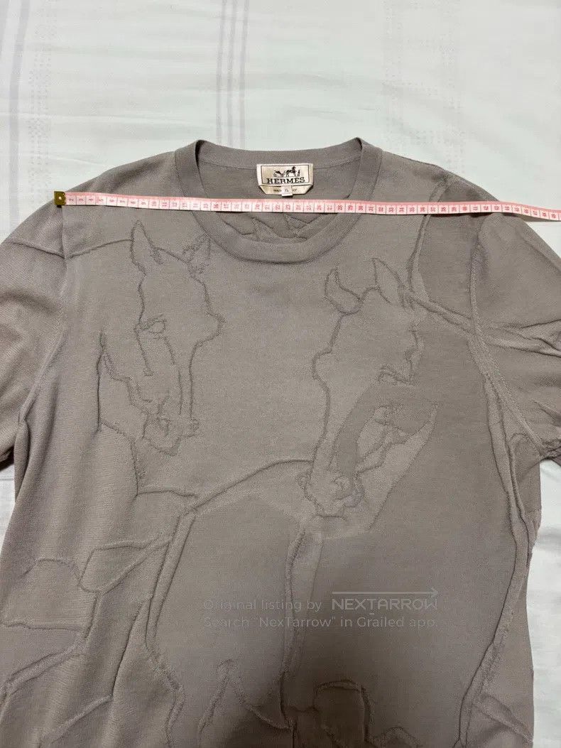 Hermes Hermes Knitted short-sleeved shirt Size US XL / EU 56 / 4 - 3 Thumbnail