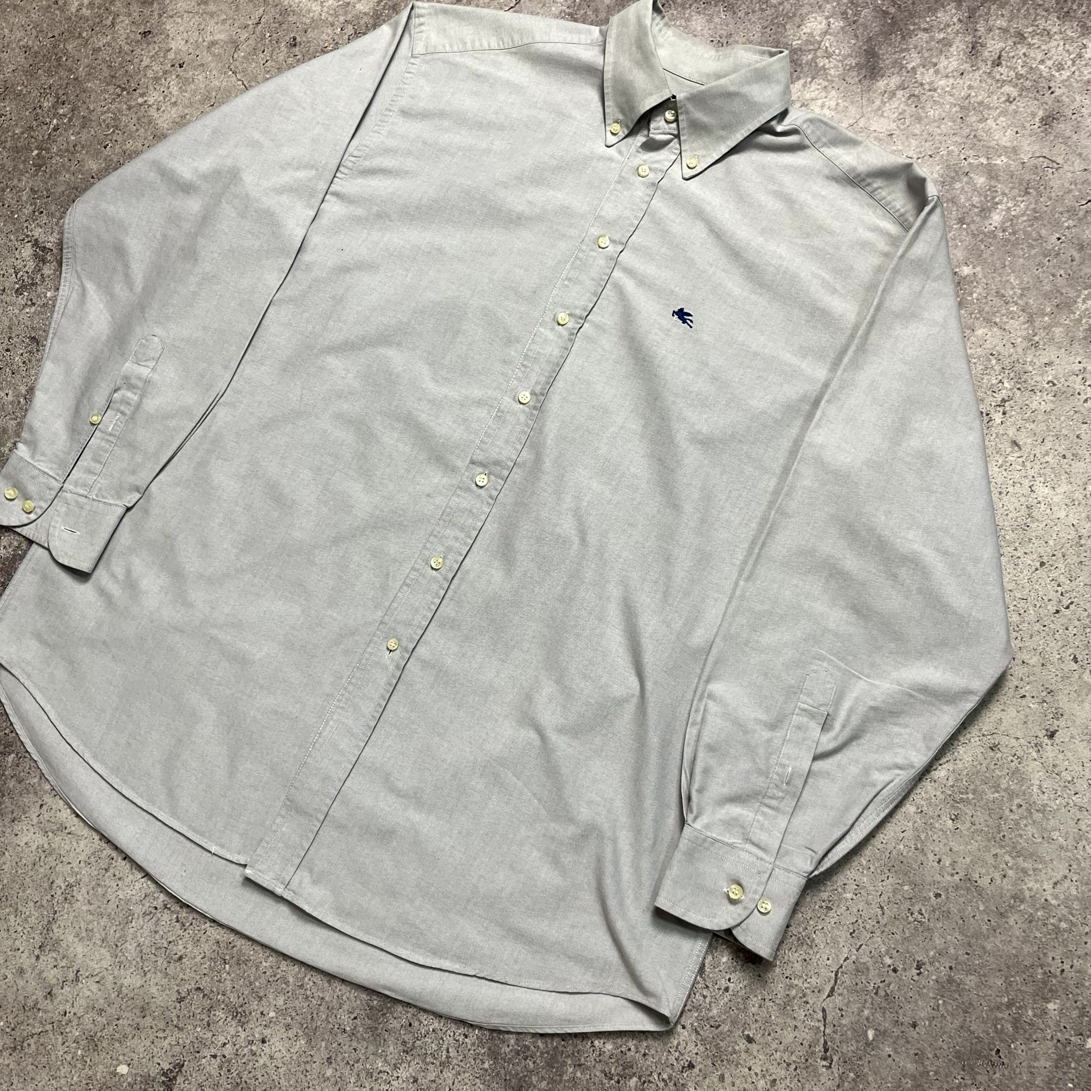 Etro ETRO Button Down Mens Long Sleeve Gray Shirt Size XL Size US XL / EU 56 / 4 - 6 Thumbnail