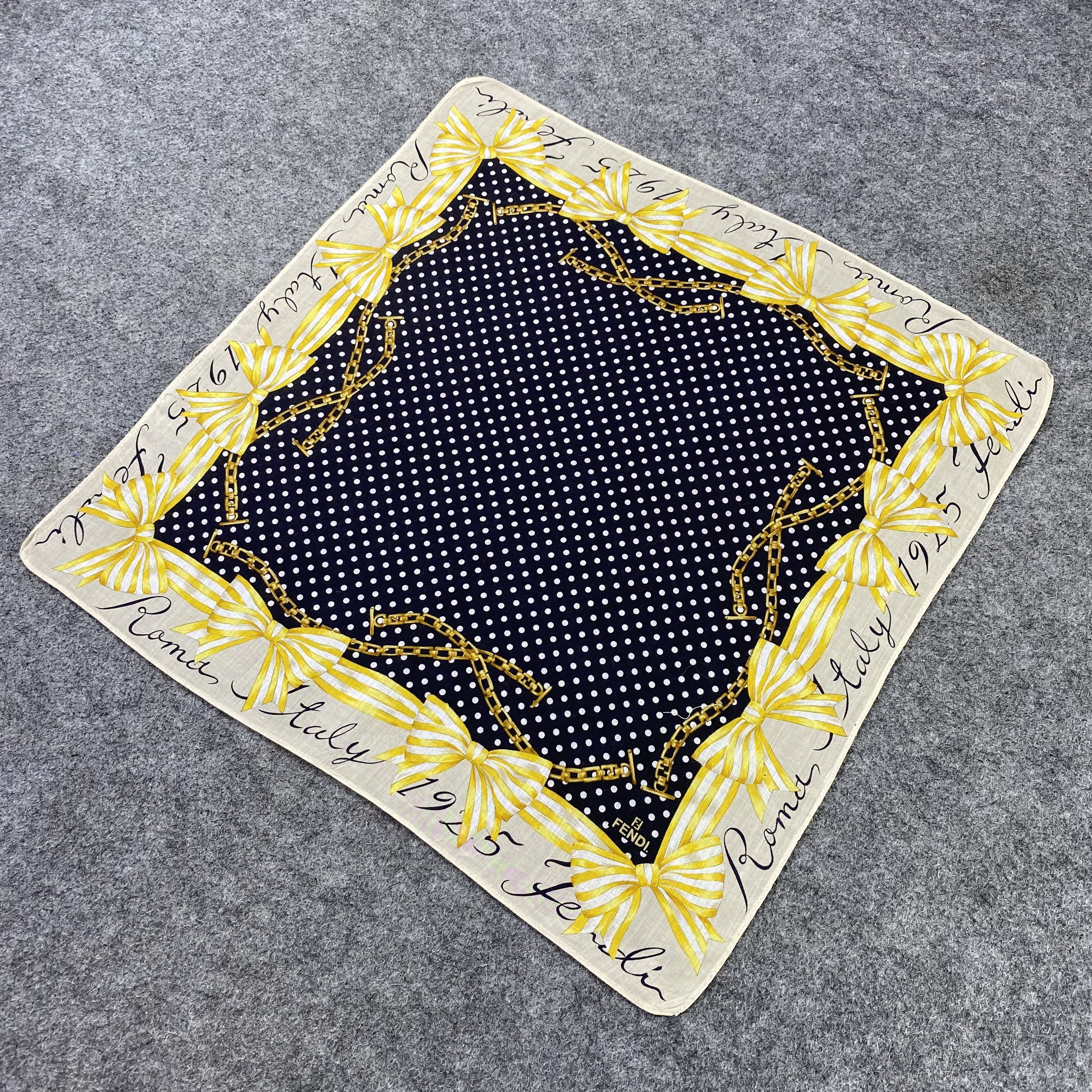 Designer Fendi Handkerchief / Bandana / Neckerchief-B1249 Size ONE SIZE - 4 Thumbnail