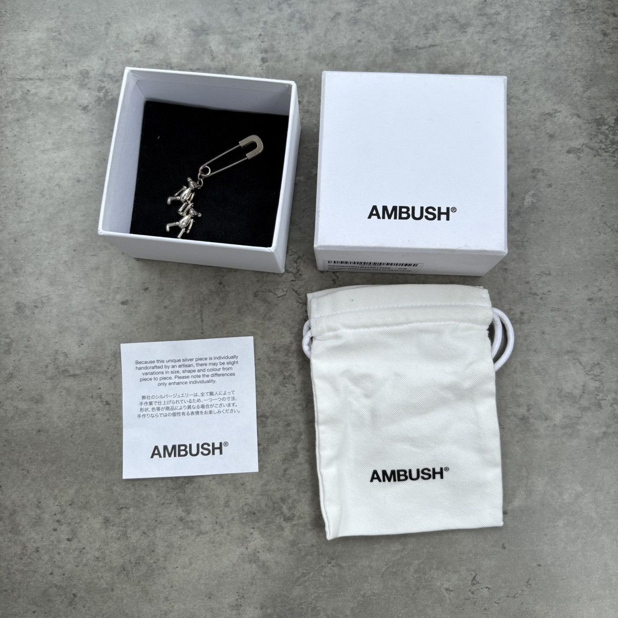 Ambush Design Ambush earring two teddy bears charm Size ONE SIZE - 2 Thumbnail