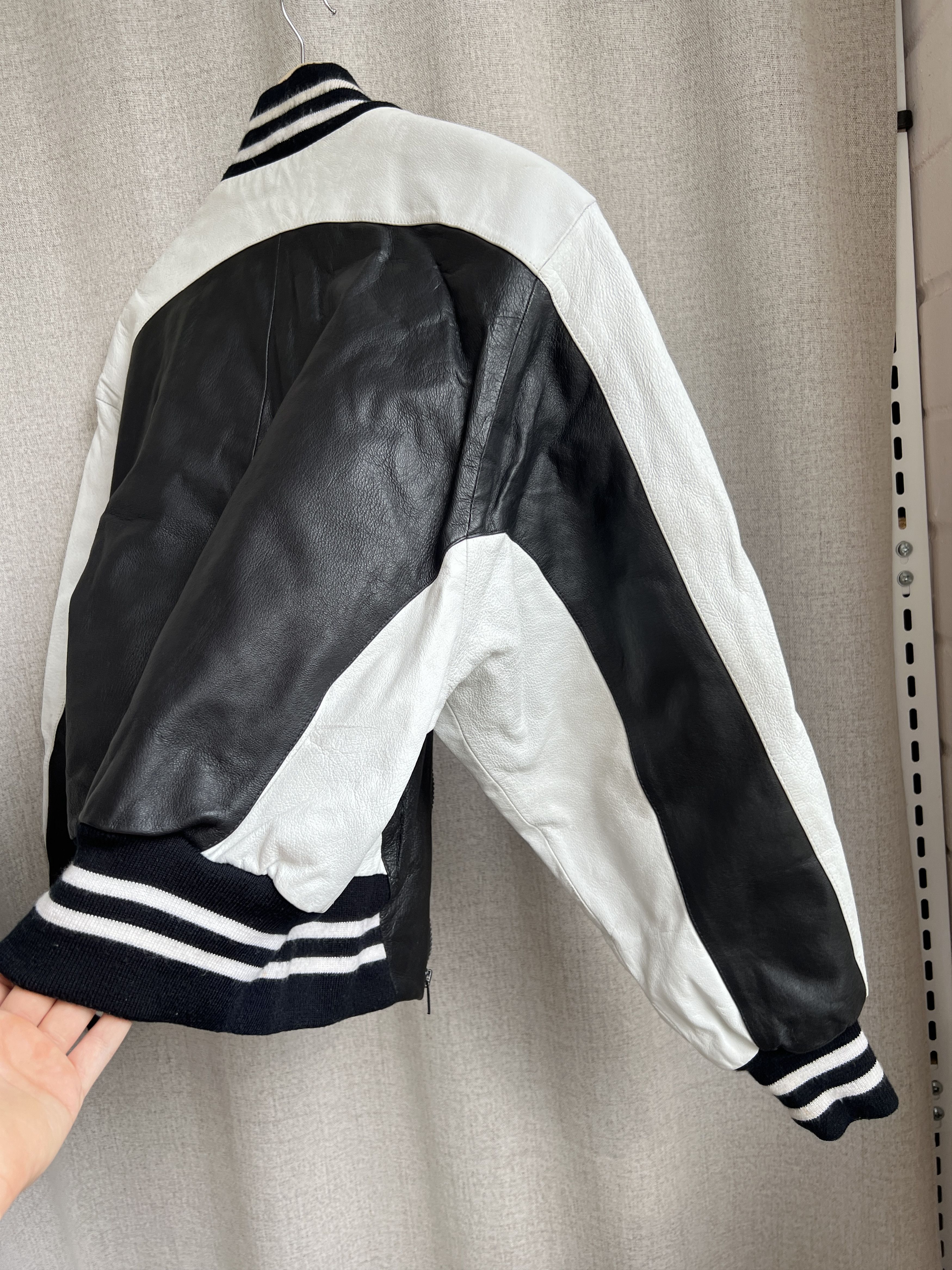 Japanese Brand Vintage Avant Garde Leather Bomber Moto Jacket Korea Size US S / EU 44-46 / 1 - 6 Thumbnail