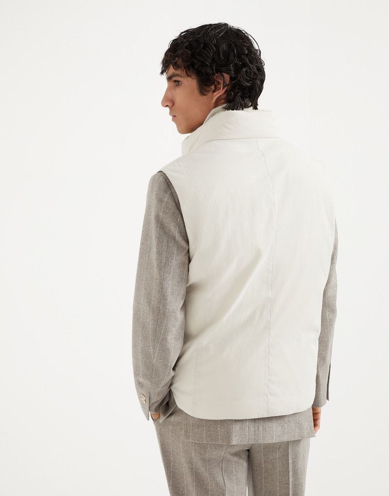 Brunello Cucinelli o1w1db10326 Padded Vest in White Size US S / EU 44-46 / 1 - 3 Thumbnail
