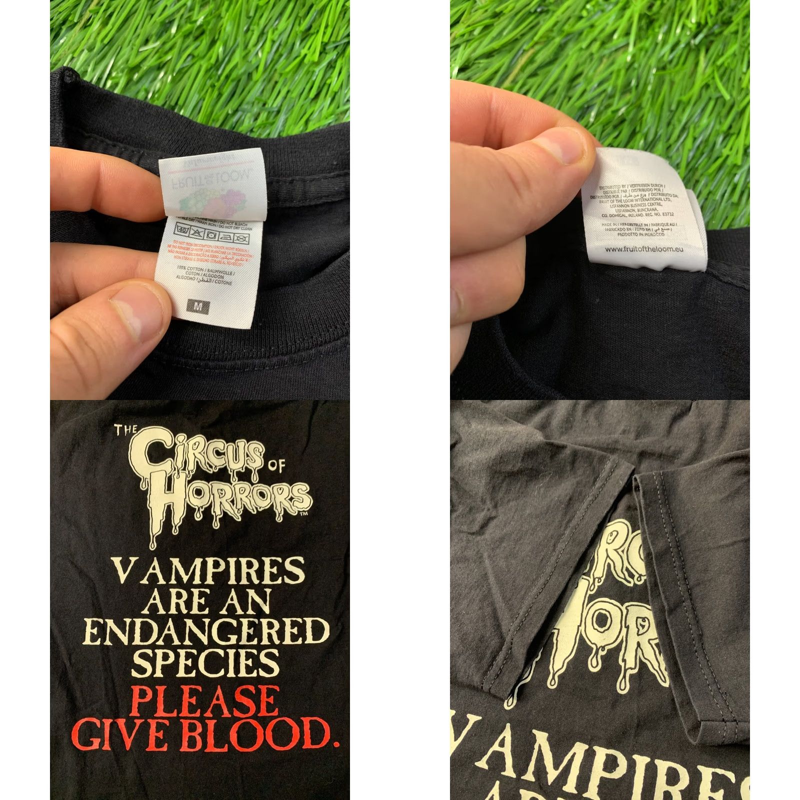 Fruit Of The Loom VINTAGE Fruit of the Loom Shirt M Black CIRCUS HORROR Y2K BAND JERSEY TEE SIZE MEDIUM Size US M / EU 48-50 / 2 - 8 Thumbnail