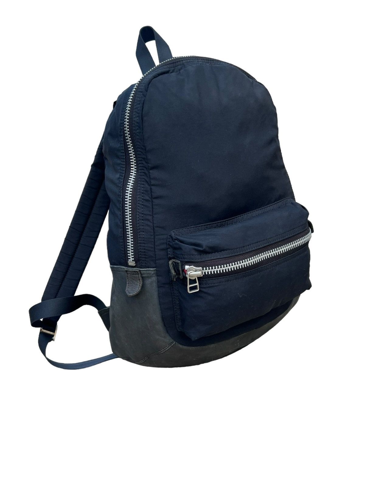 Leather Vintage Lounge Lizard Patina Leather Nylon Backpack Bag Size ONE SIZE - 17 Thumbnail