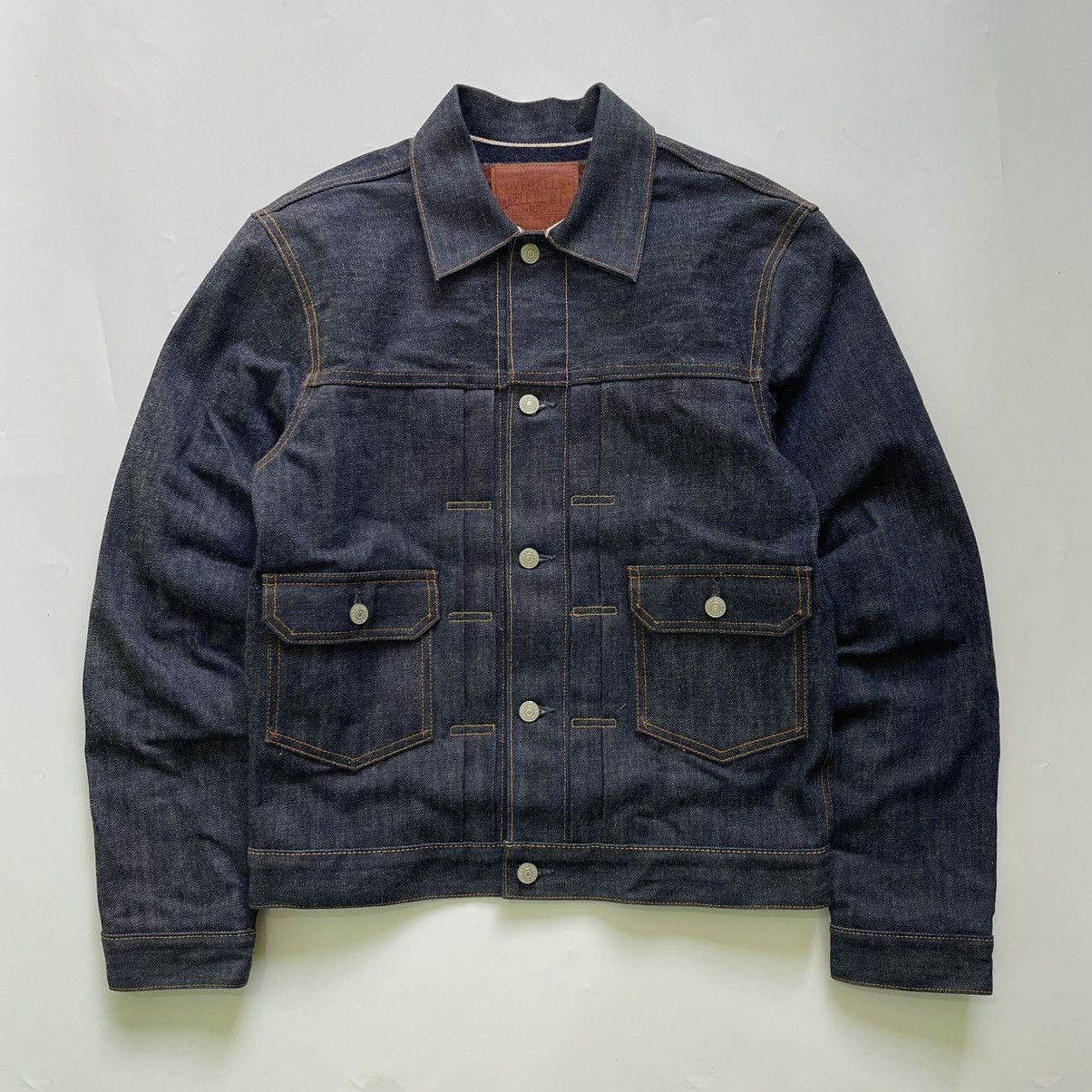 Vintage DOUBLE RL (RRL) Selvedge Line Type 2 Rigid Denim Jacket | Grailed