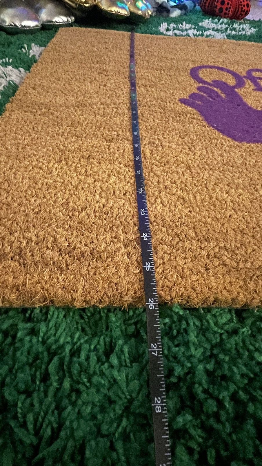 Off-White Virgil off hand purple door mat rug Size ONE SIZE - 5 Thumbnail