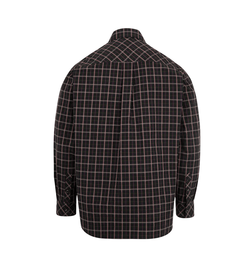 Lemaire o1h1sh11225 Western Check Shirt in Black/Multicolor Size US M / EU 48-50 / 2 - 2 Thumbnail