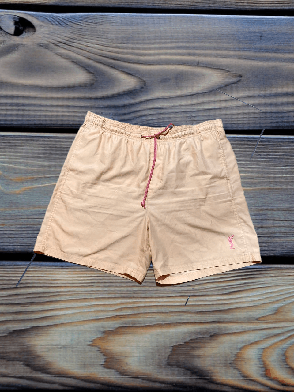 Yves Saint Laurent Vintage Yves Saint Laurent Swim Shorts Orange 90’s Designer Size US 32 / EU 48 - 1 Thumbnail