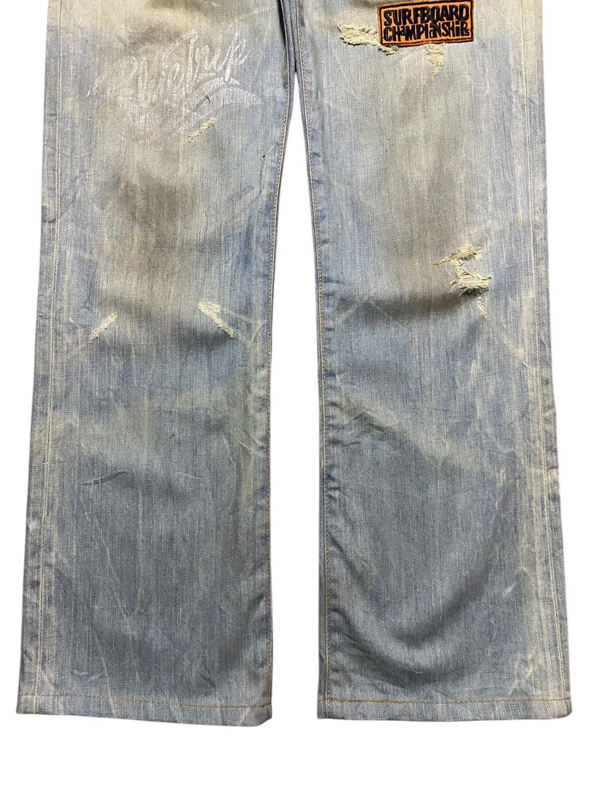 Edwin Edwin Blue Trip Print Dirty Patches Jeans Size US 32 / EU 48 - 5 Thumbnail