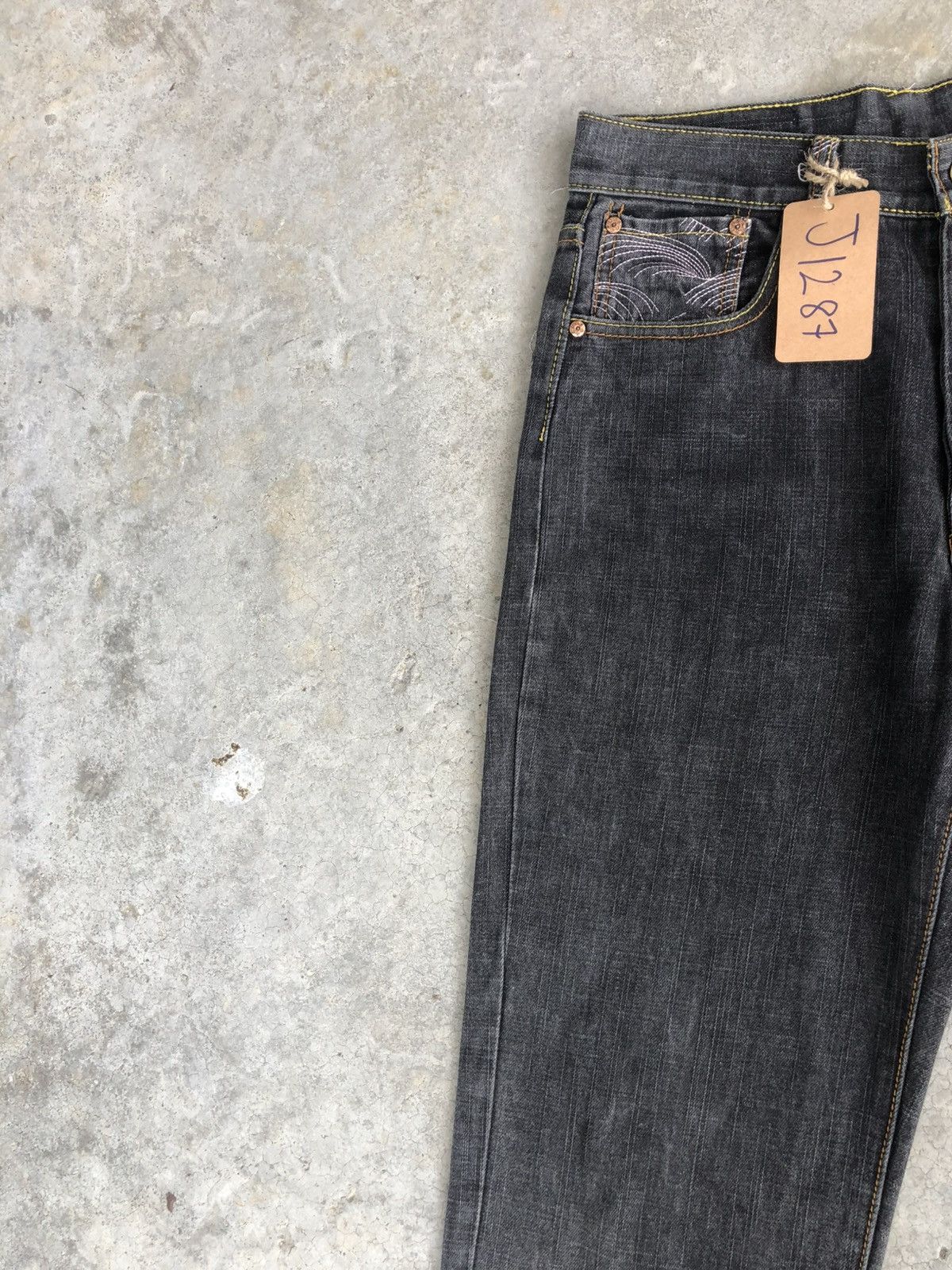 RMC Jeans Red Monkey Company Embroidered Jeans Distressed Size US 30 / EU 46 - 4 Thumbnail
