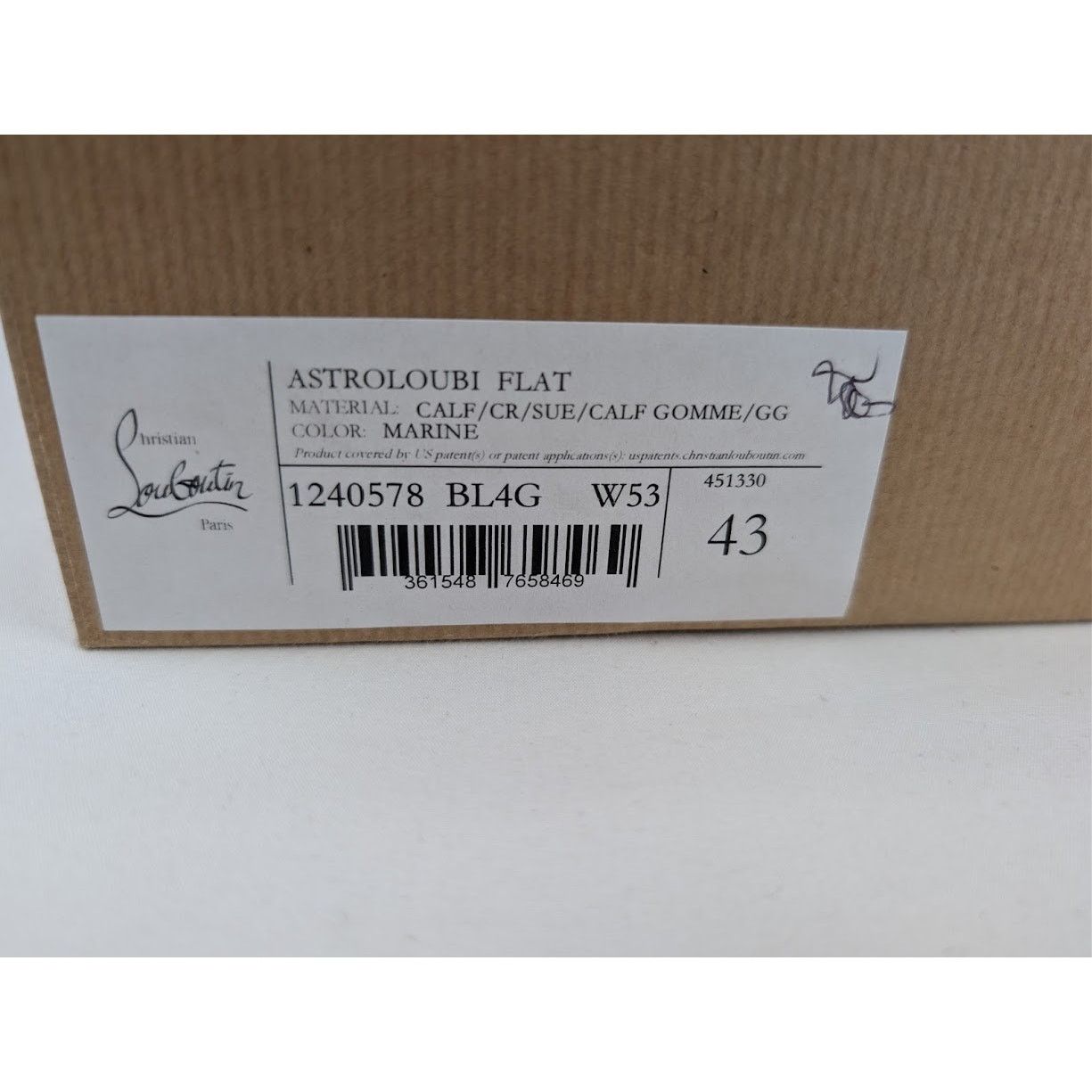 Christian Louboutin o1rshd1 Astro Loubi Flat Sneakers in Marine Size US 10 / EU 43 - 20 Thumbnail