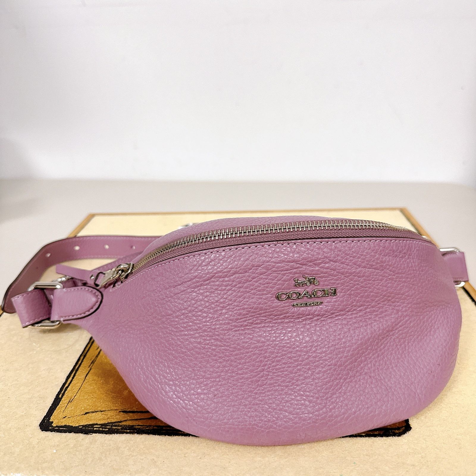 Coach Coach F48738 Pebble Leather Belt Bag Size ONE SIZE - 1 Thumbnail