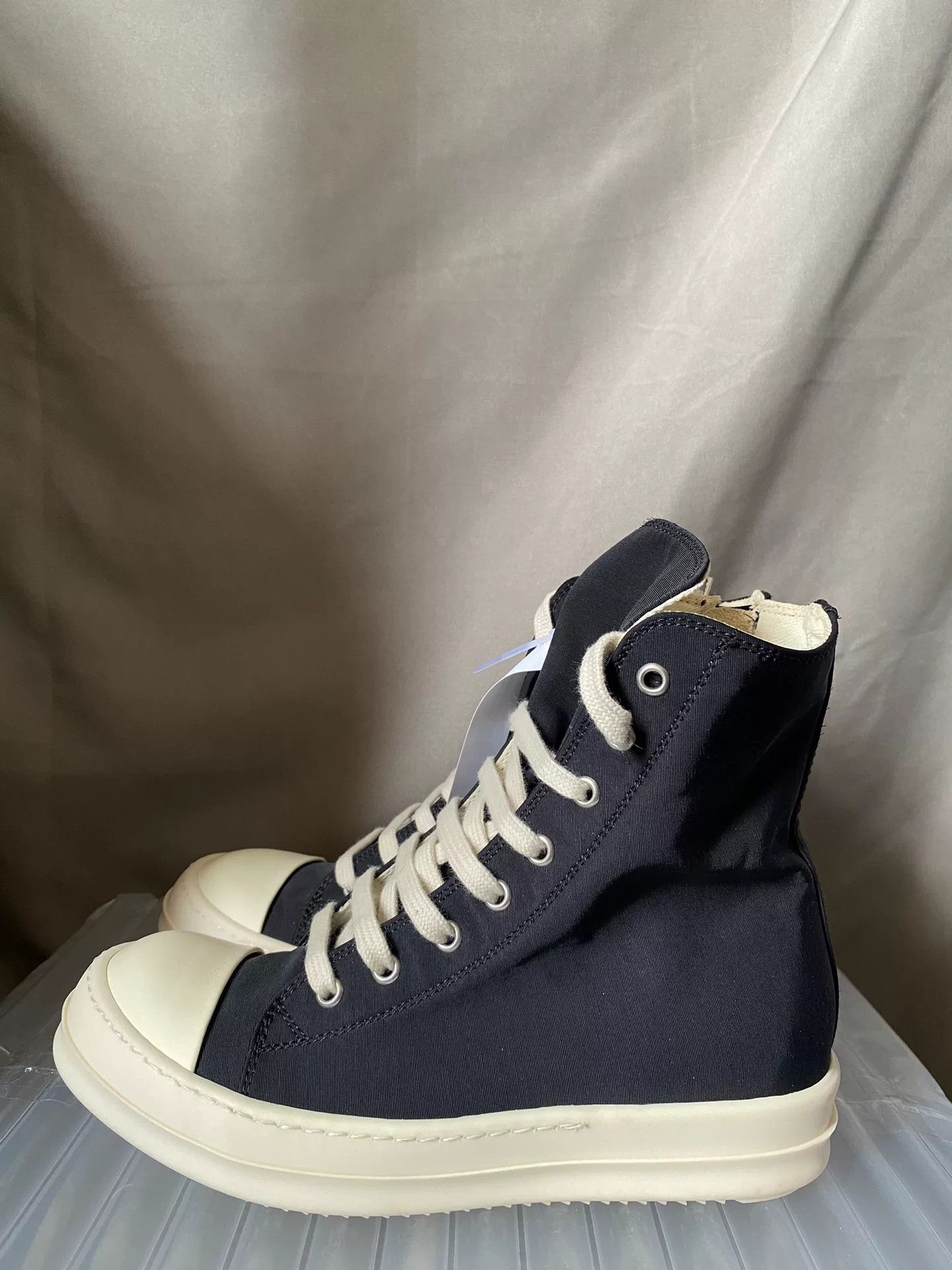 Rick Owens rick owens high-top canvas sneakers size 37 Size US 6.5 / IT 36.5 - 1 Thumbnail