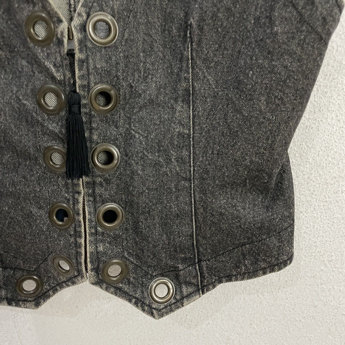 Japanese Brand Vintage Accostage Japan Denim Vest Size M / US 6-8 / IT 42-44 - 3 Thumbnail