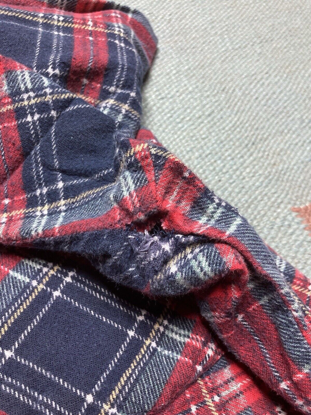 Vintage VTG 90s brushed cotton flannel shirt plaid check medium Size US M / EU 48-50 / 2 - 5 Thumbnail