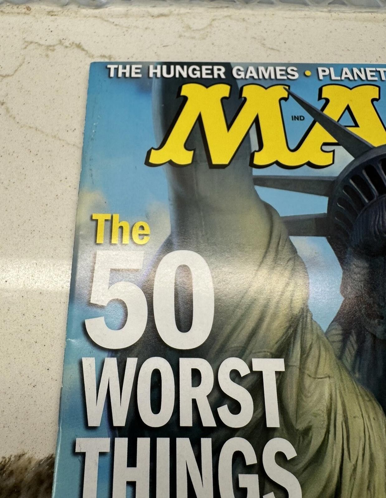 Designer Mad Magazine Issue Number #515 June 2012 The 50 Worst Things Size ONE SIZE - 3 Thumbnail