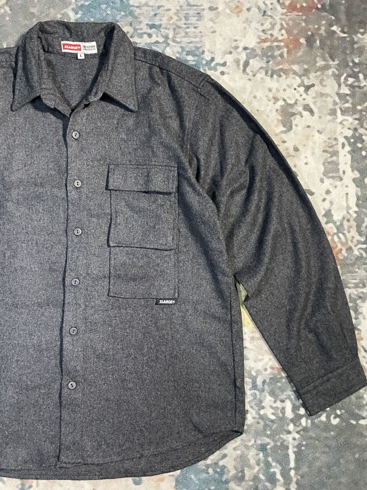 X-LARGE Vintage y2k Xlarge X-large brand Wool Shirt Size US XL / EU 56 / 4 - 3 Thumbnail