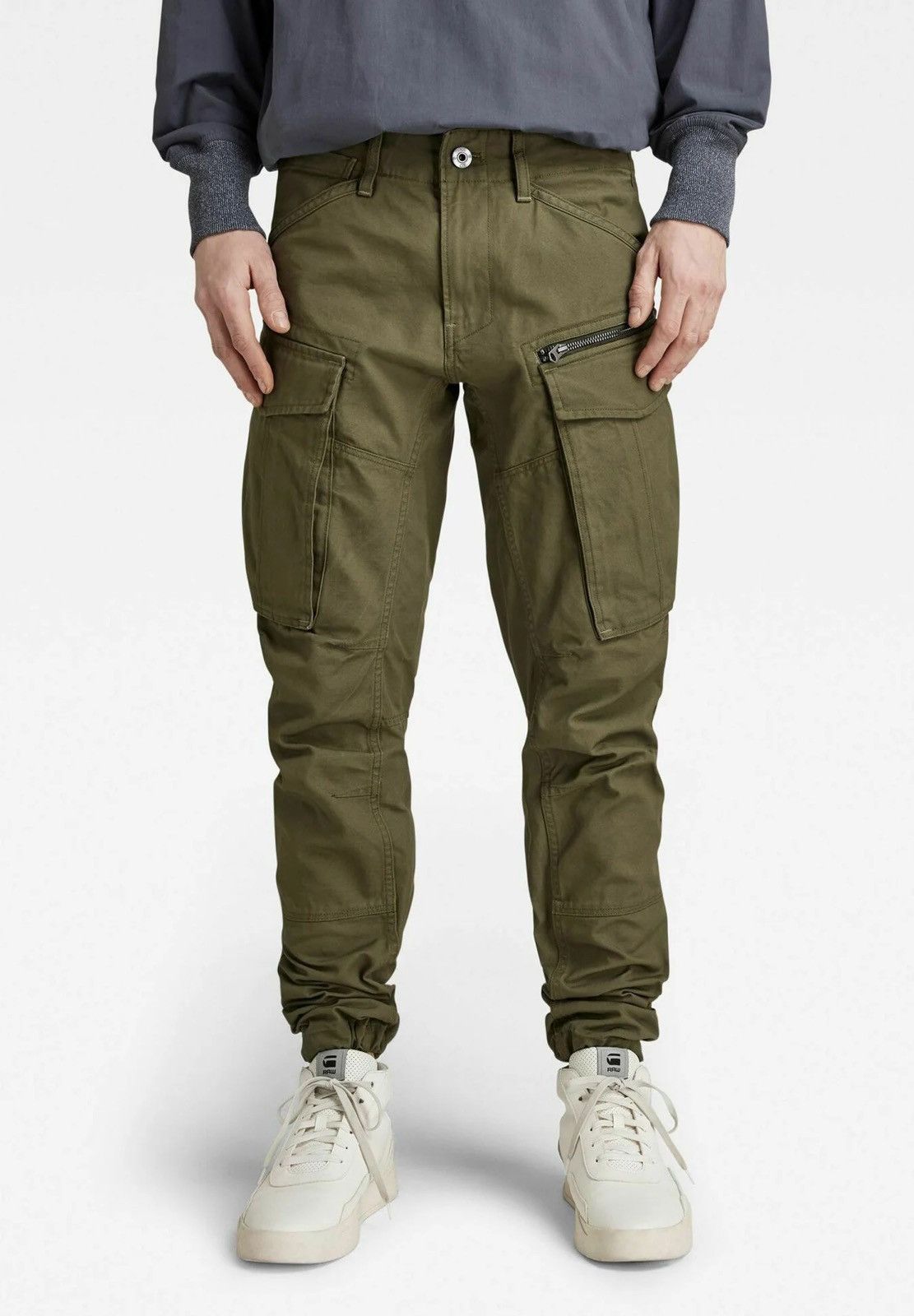 G-Star Mens G Star Raw Rovic Zip 3D Cargo Pants Multipocket Y2K Size US 35 - 2 Thumbnail