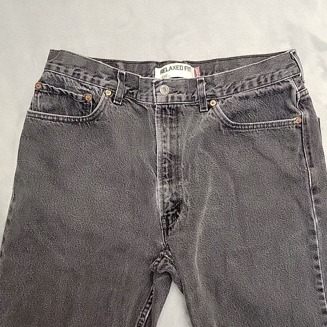 Denime VINTAGE Levis Jeans Mens 36x30 Black 550 Denim Relaxed Fit Y2k Comfort Pants Size US 36 / EU 52 - 2 Thumbnail