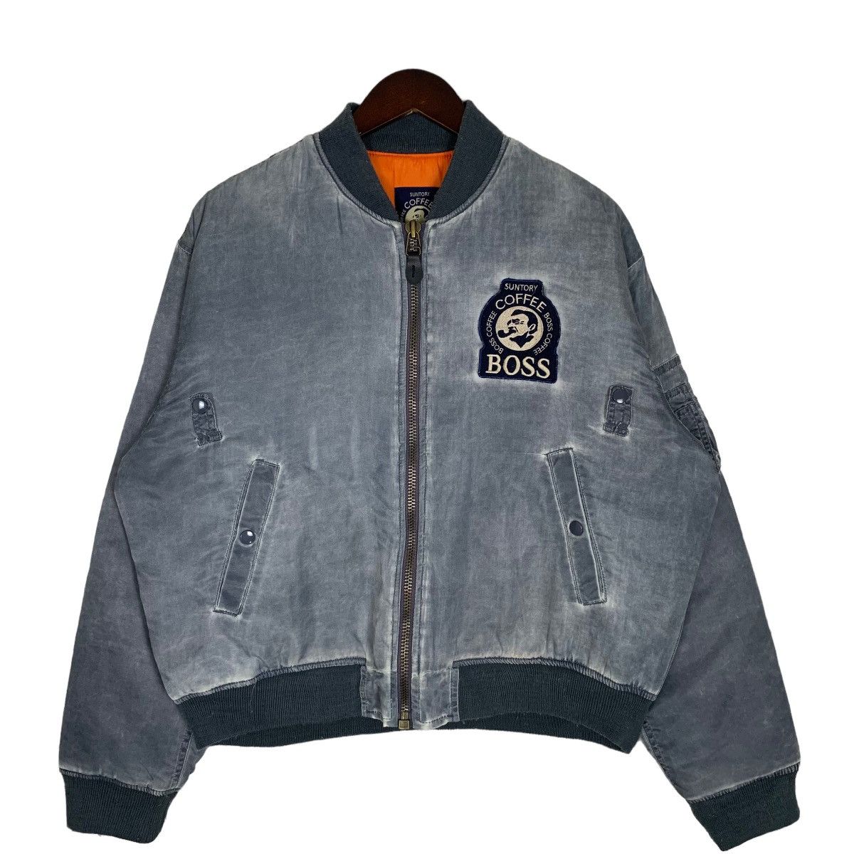 Japanese Brand Suntory Coffee Boss Bomber Jacket Suntory Flight Jacket Size US L / EU 52-54 / 3 - 2 Thumbnail