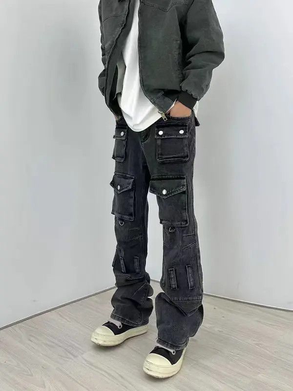 Japanese Brand Vintage Street Punk Hip Hop Multi-Pocket Workwear Jeans Size US 34 / EU 50 - 1 Thumbnail