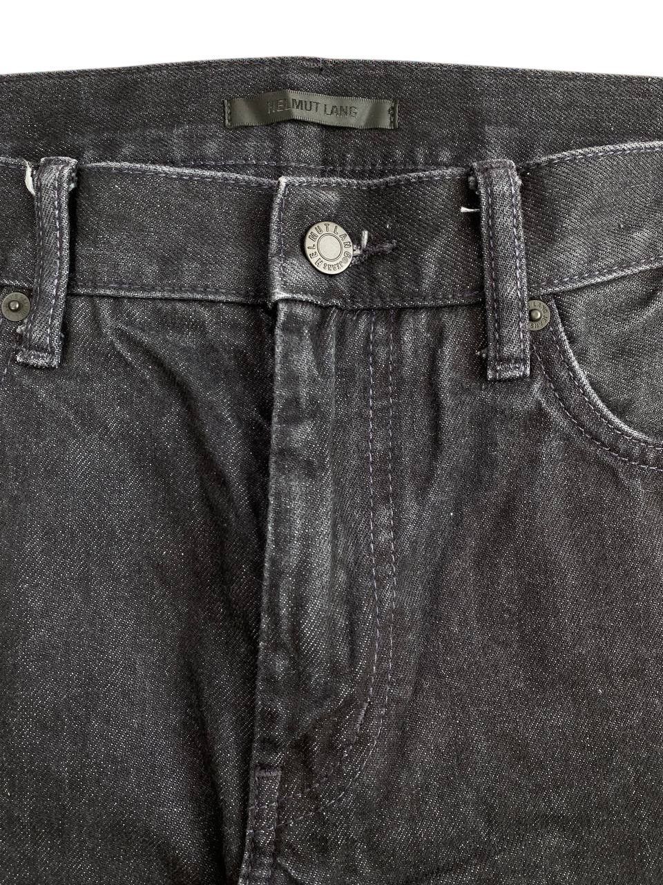 Helmut Lang × Uniqlo Helmut Lang Uniqlo Black Frayed Regular Fit Washed Denim Size US 30 / EU 46 - 6 Thumbnail