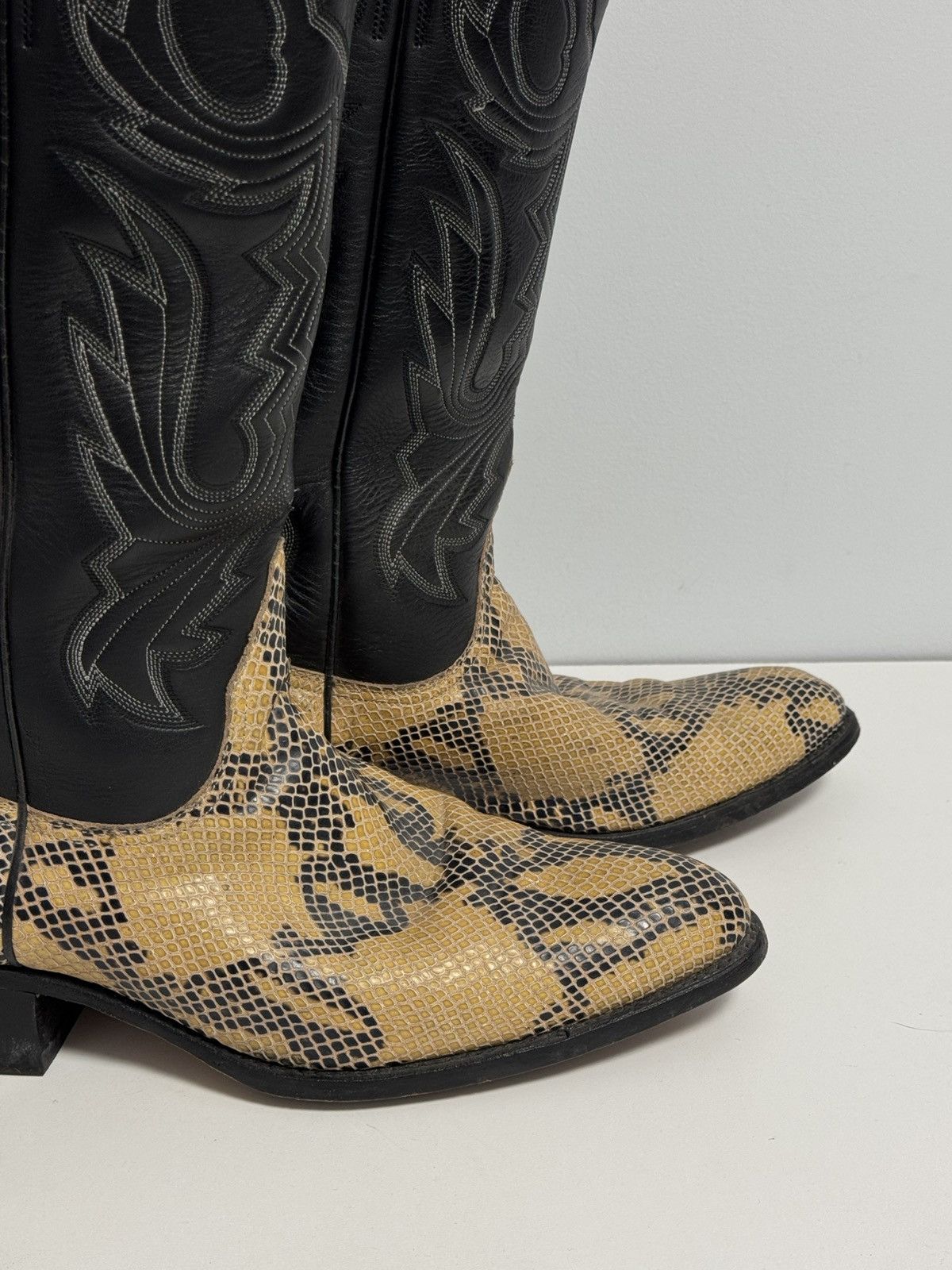 Sancho Boots Sancho leather Western Cowboy Boots Black snake size 45 Size US 11 / EU 44 - 11 Thumbnail