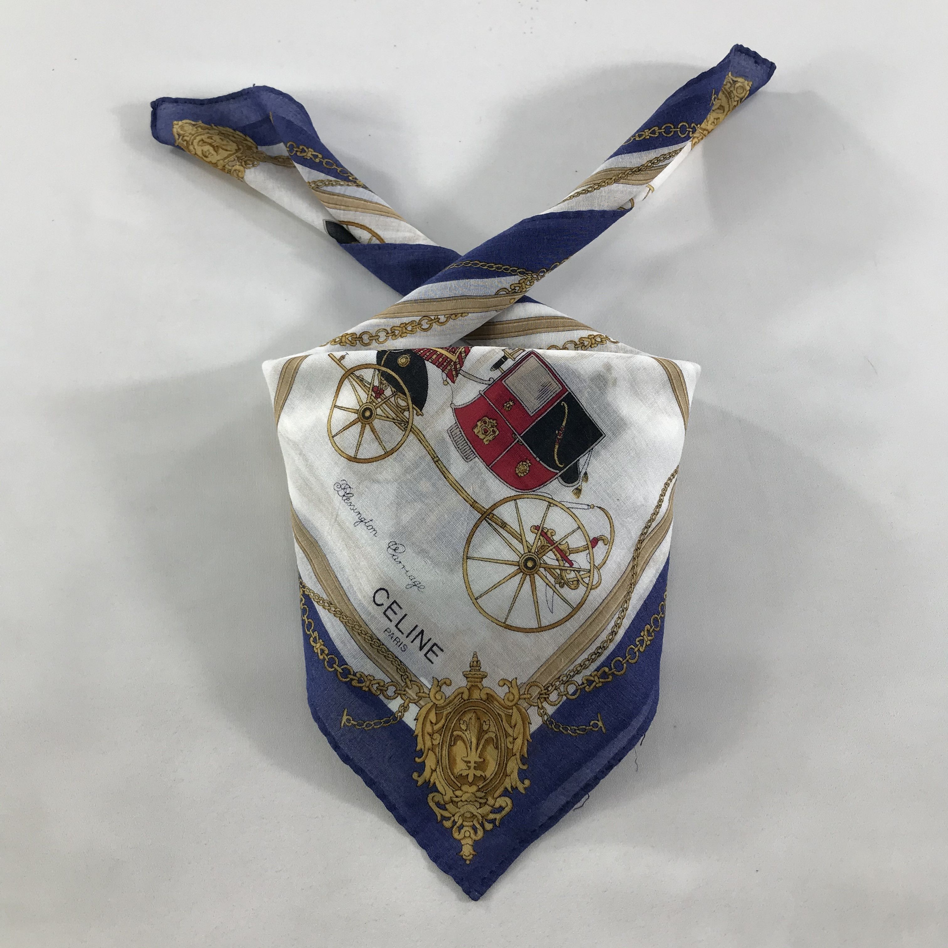 Celine × Vintage Celine Bandana / Handkerchief / Neckerchief - S1283 Size ONE SIZE - 3 Thumbnail