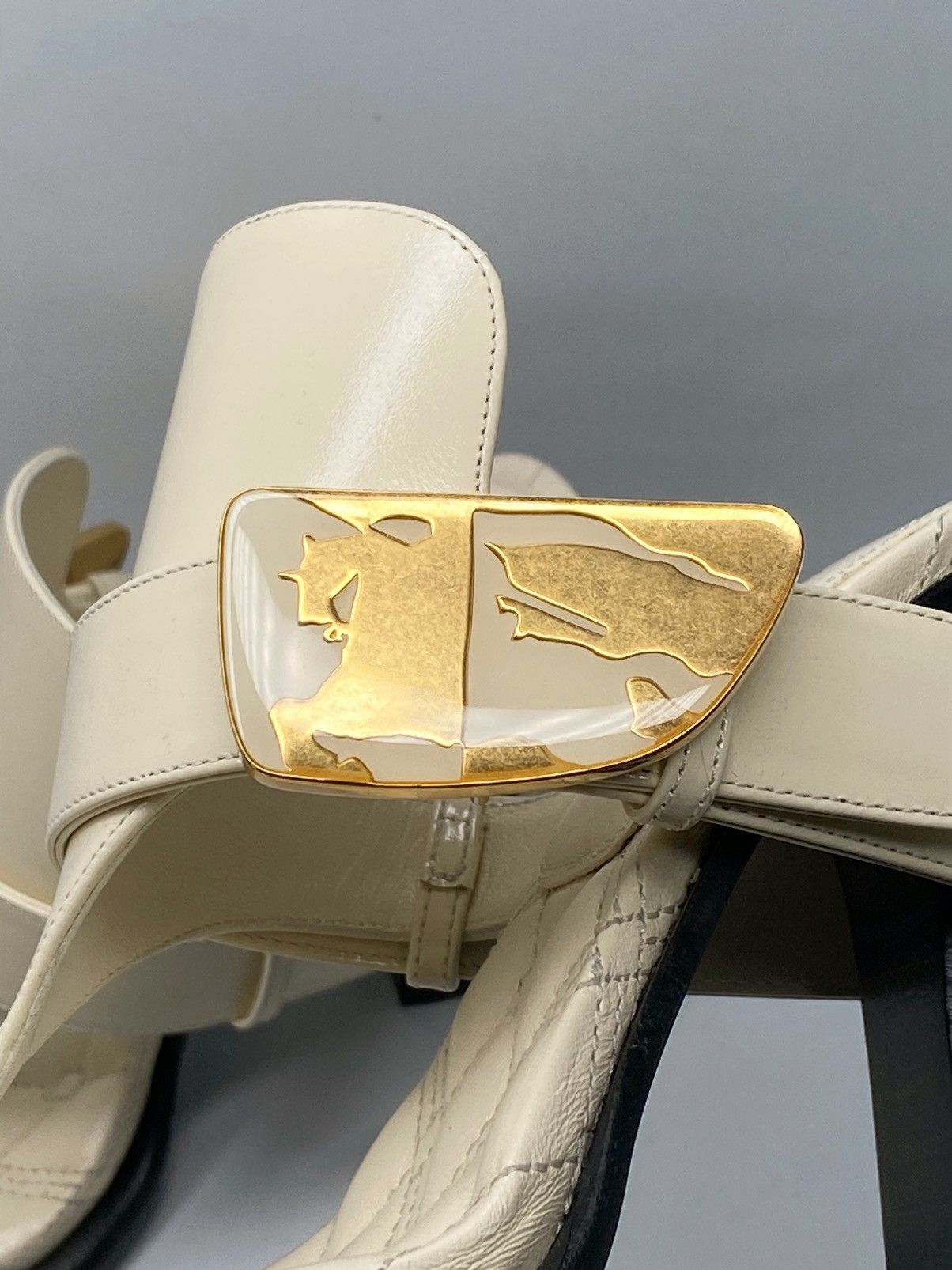 Burberry Burberry 100mm Bay leather mules size 36 Size US 6 / IT 36 - 6 Thumbnail