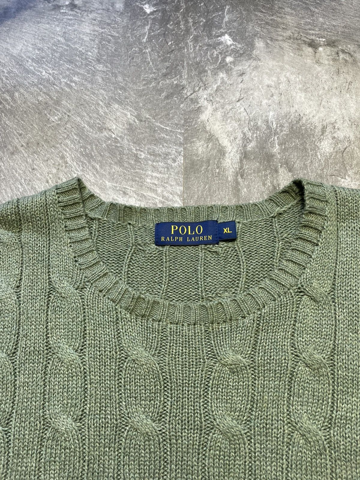 Polo Ralph Lauren Polo Ralph Lauren Cable Knit Sweater Vintage 90s Y2k Luxury Size US XL / EU 56 / 4 - 4 Thumbnail