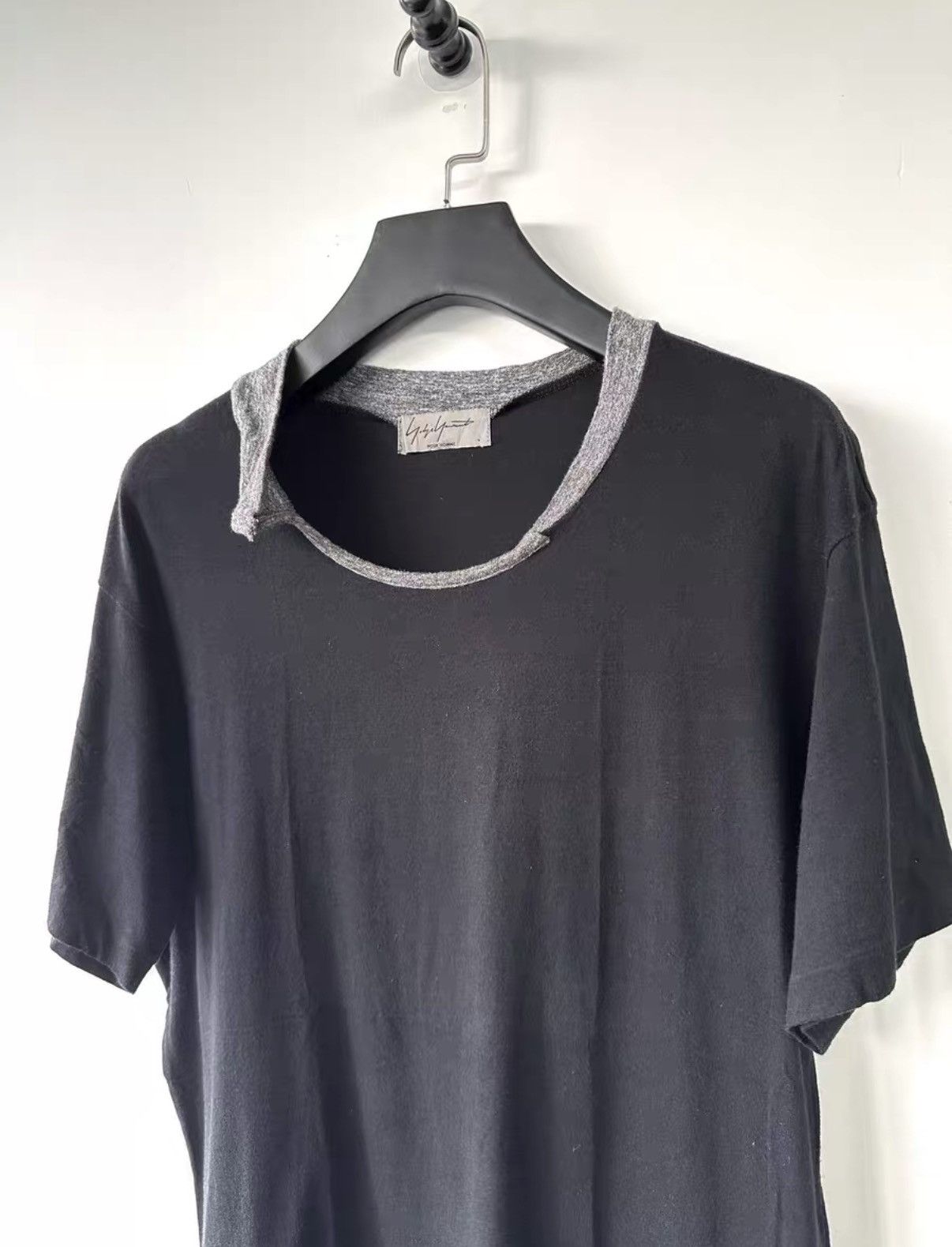 Yohji Yamamoto Yohji Yamamoto patchwork collar short-sleeve T-shirt K7 Size US L / EU 52-54 / 3 - 2 Thumbnail