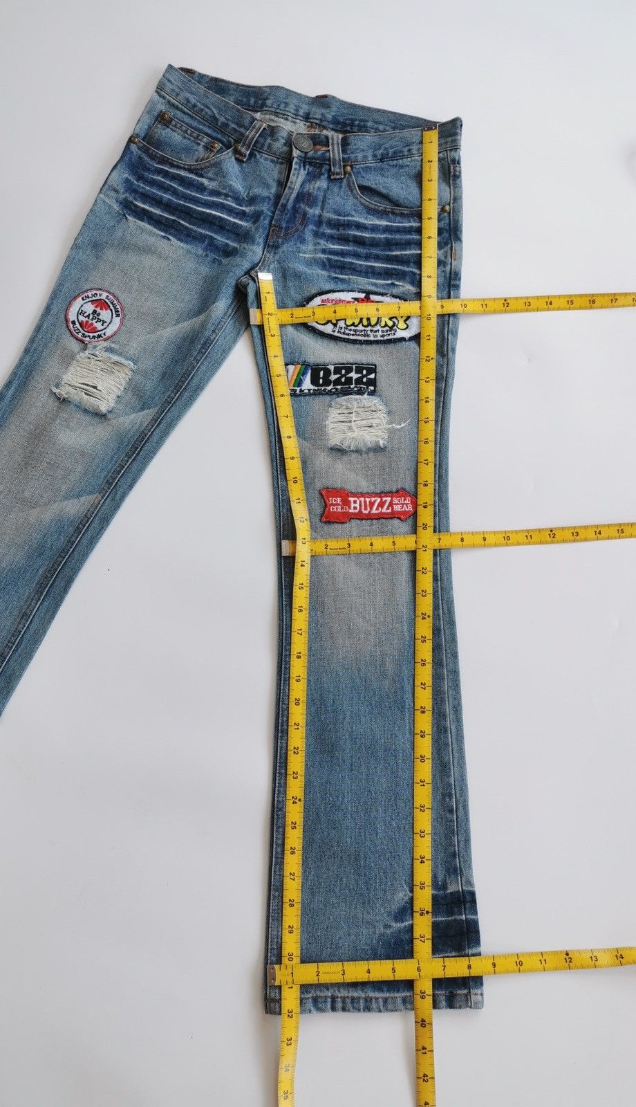 Kapital Buzzspunky Bootcut Patches Denim Jeans Size US 29 - 10 Thumbnail