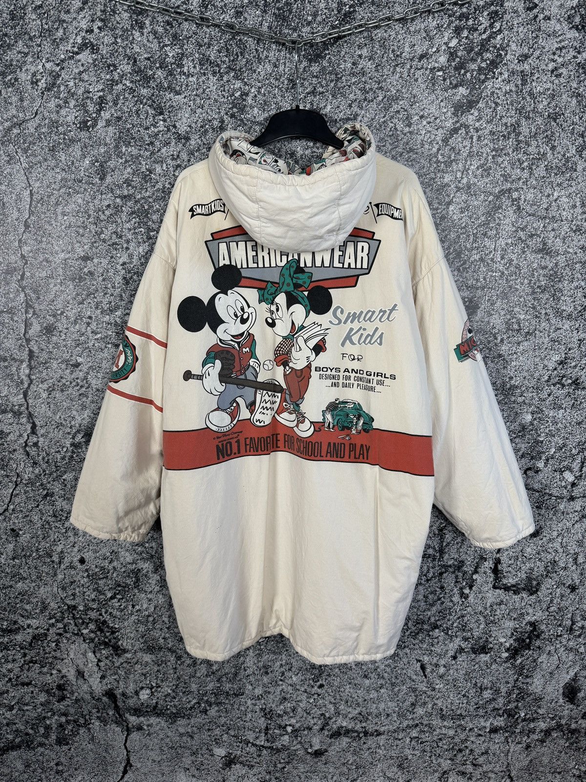 Disney Rare Vintage Mickey Disney Americanwear Reversible Jacket Size US XL / EU 56 / 4 - 3 Thumbnail