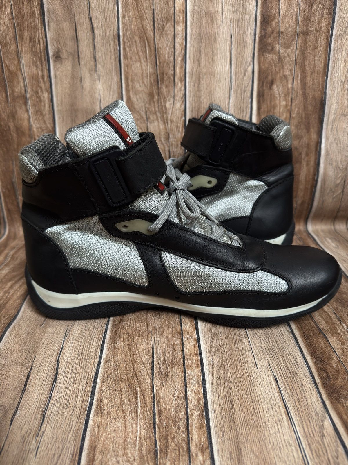 Prada America cup trainers black/grey Size US 11 / EU 44 - 16 Thumbnail