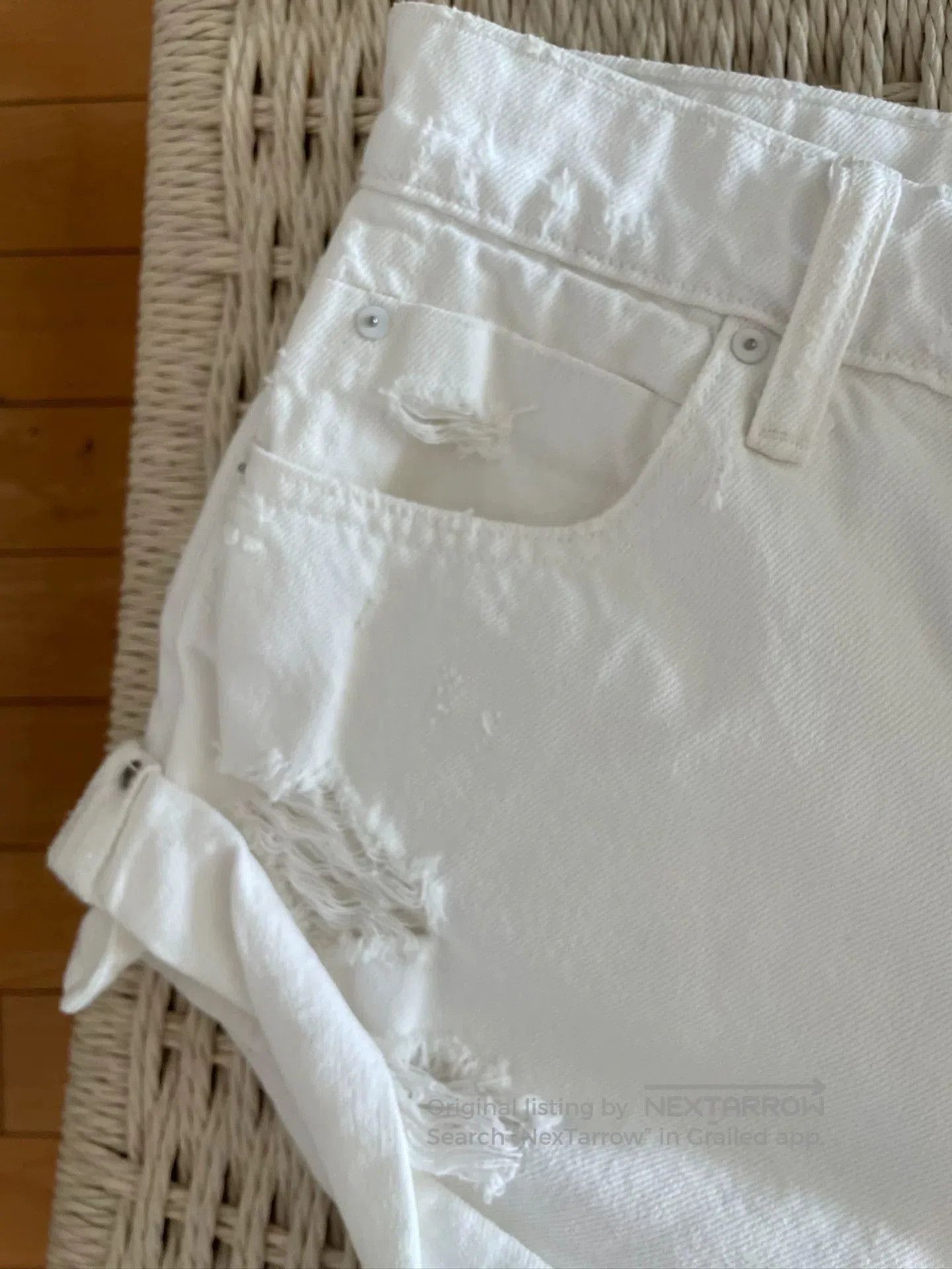 Alexander Wang Alexander Wang White Denim Shorts. Size 26" / US 2 / IT 38 - 5 Thumbnail