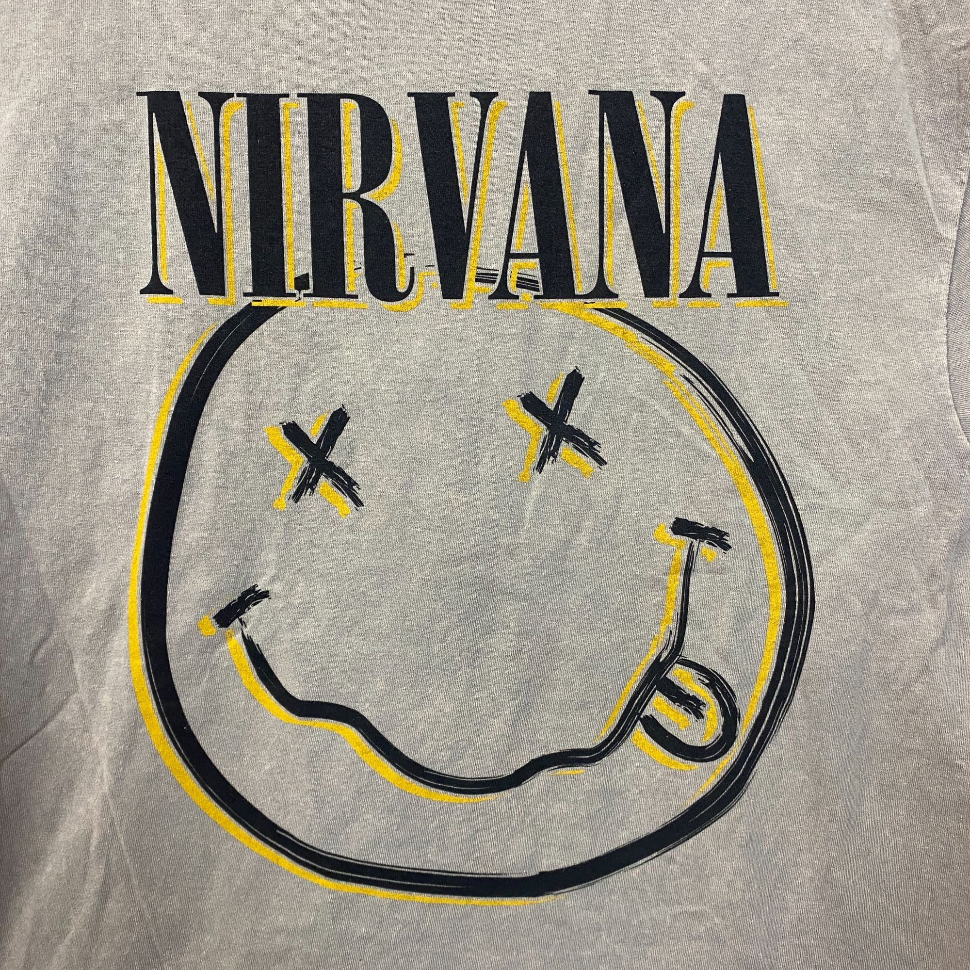 Nirvana Nirvana Dead Eye Smiley Beige T-Shirt Large Size US L / EU 52-54 / 3 - 2 Thumbnail