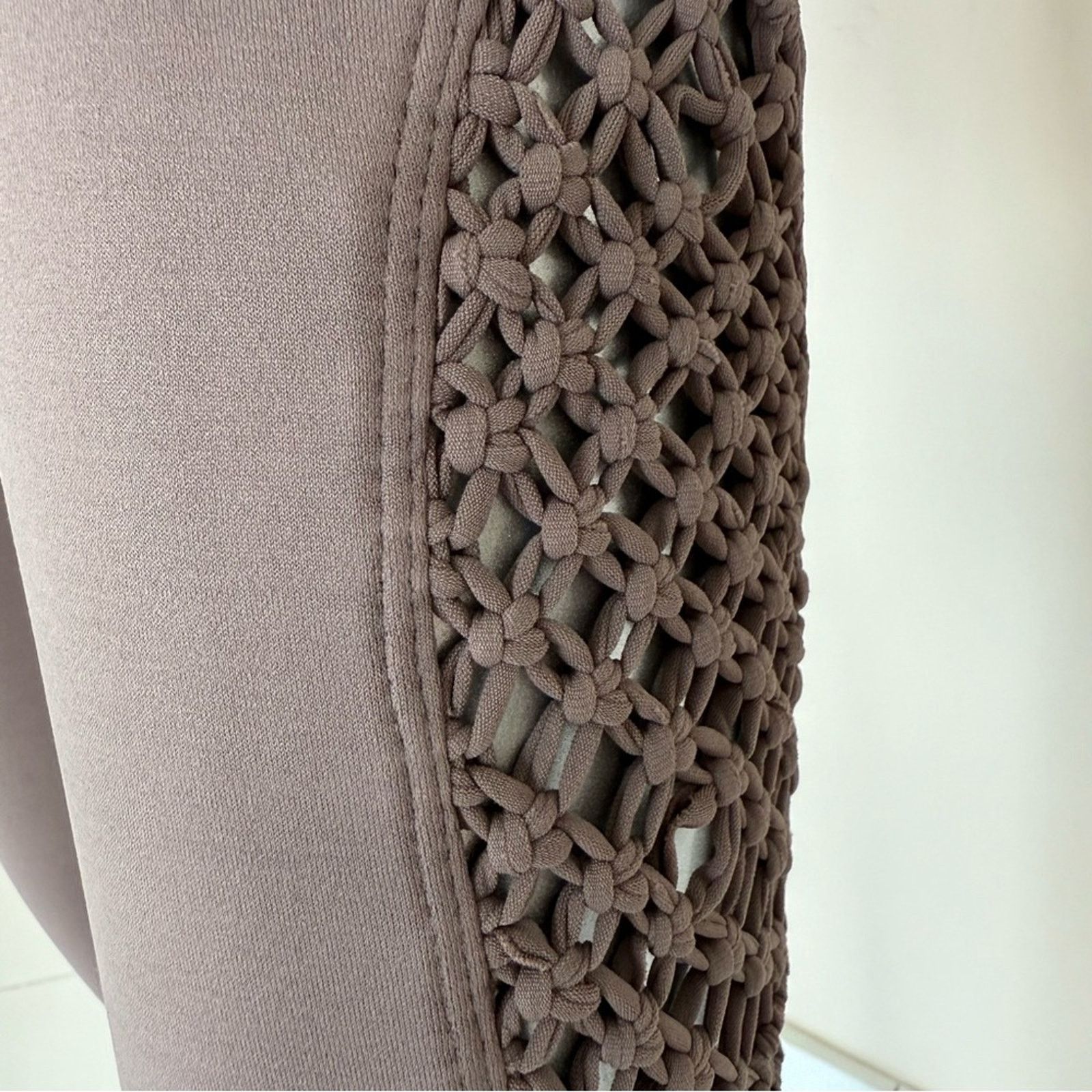 Stella McCartney Carbon 38 women tan leggings Size 27" / US 4 / IT 40 - 3 Thumbnail