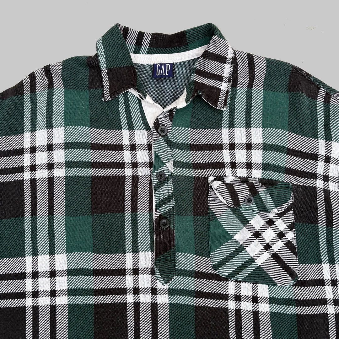 Gap Gap 1990 90s Vintage Tartan L/S Grunge Button Flannel Shirt Size US S / EU 44-46 / 1 - 2 Thumbnail