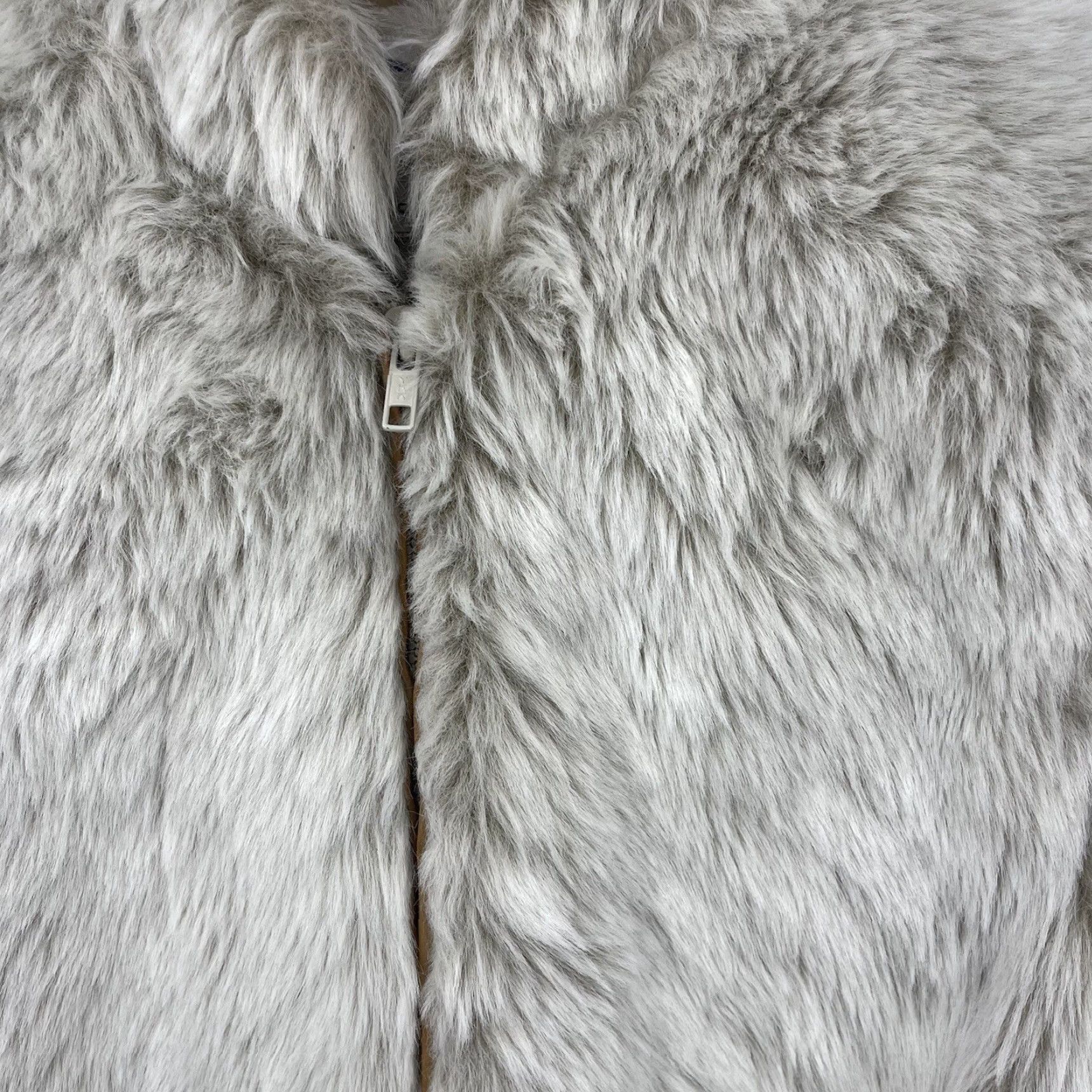 Vintage VINTAGE Jet Set California Faux Fur Coat S/M Beige Zip Read 90s Men/Women? (Note: must not add new info) Size S / US 4 / IT 40 - 2 Thumbnail