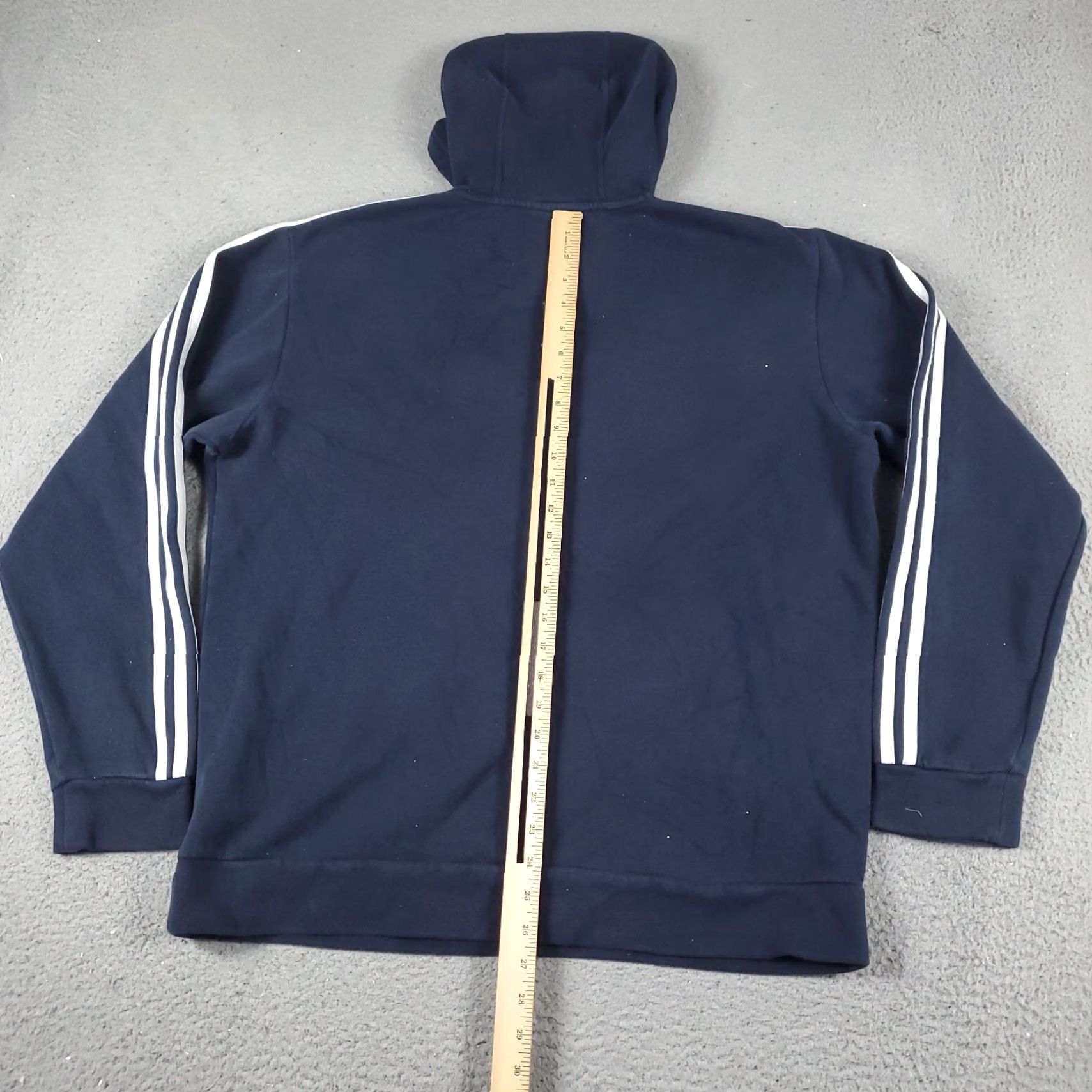 Adidas Adidas Hoodie Mens Large Blue Pullover Sweatshirt Mock Neck Hooded Size US L / EU 52-54 / 3 - 5 Thumbnail