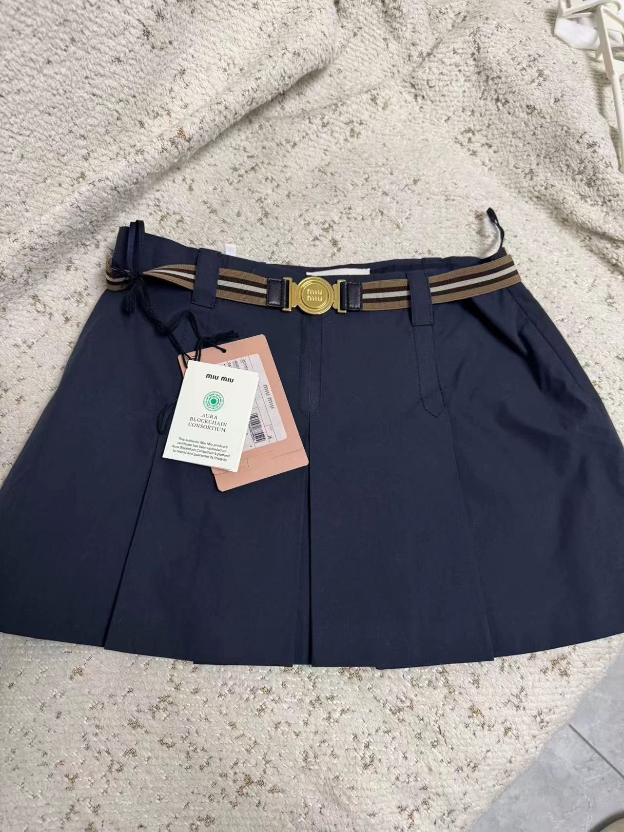 Miu Miu MIU MIU New Women's Skirt 36 Size 25" / US 0 / IT 36 - 1 Thumbnail
