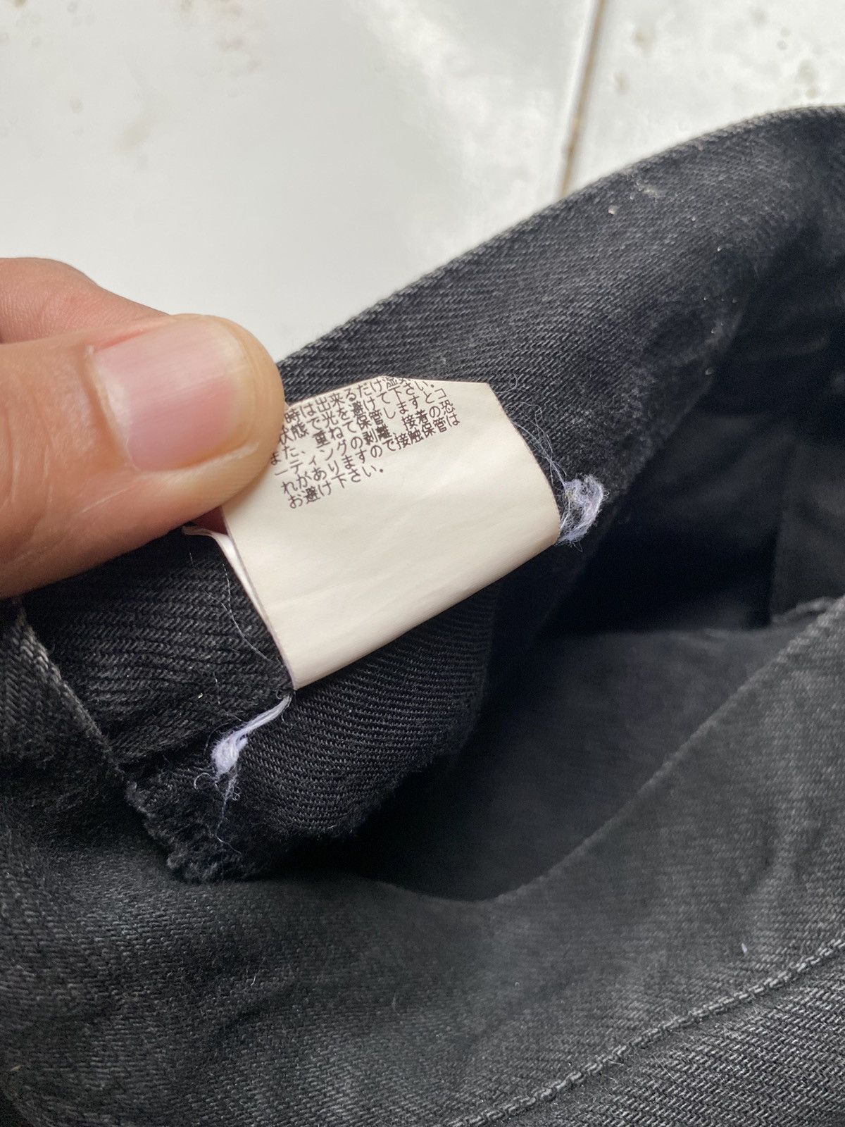 2000s Lad Musician waxed cropped denim pants Denim