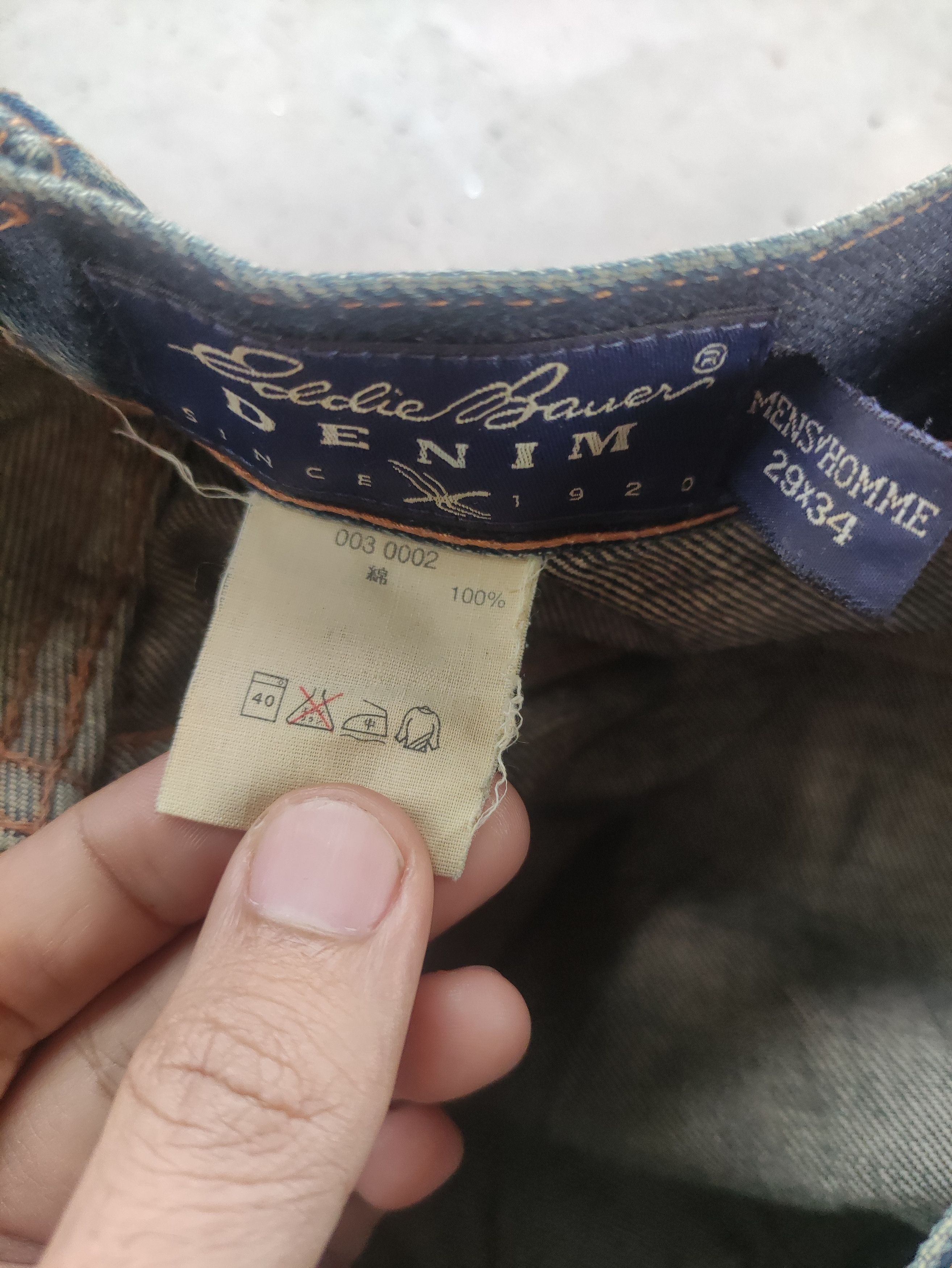 Eddie Bauer Vintage Eddie Bauer Jean Distressed Faded Denim Size US 30 / EU 46 - 7 Thumbnail