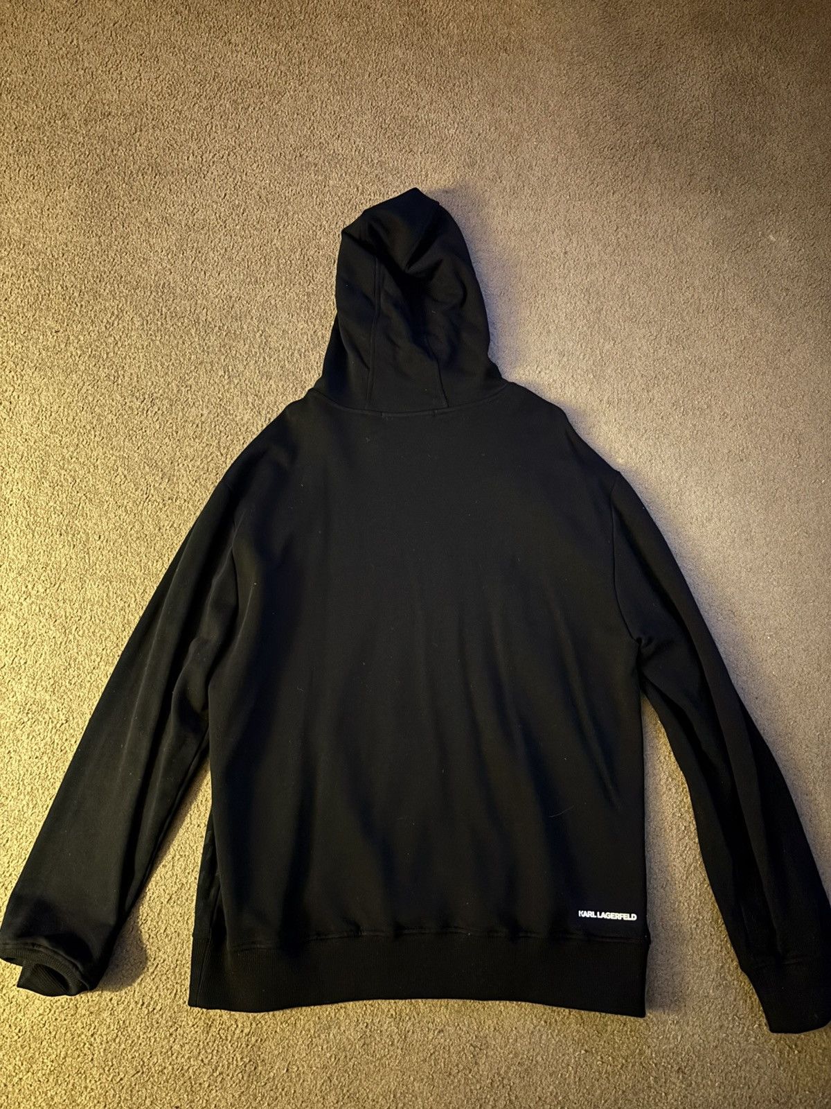 Karl Lagerfeld Black Geometric Karl Lagerfeld Hoodie Size US L / EU 52-54 / 3 - 3 Thumbnail
