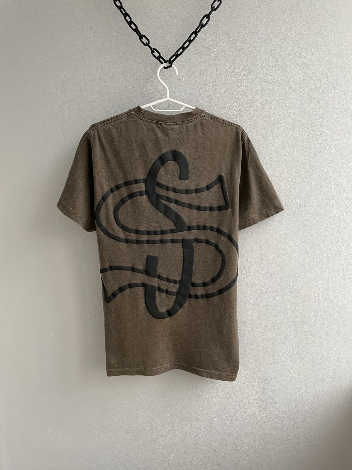 Stussy Stussy Big League Pigment Dyed Logo Brown Green T Shirt Tee Size US S / EU 44-46 / 1 - 2 Thumbnail