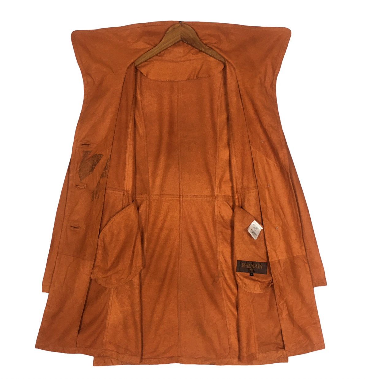 Pierre Balmain Pierre Balmain Paris Leather Coat Jacket Longcoat Size S / US 4 / IT 40 - 6 Thumbnail