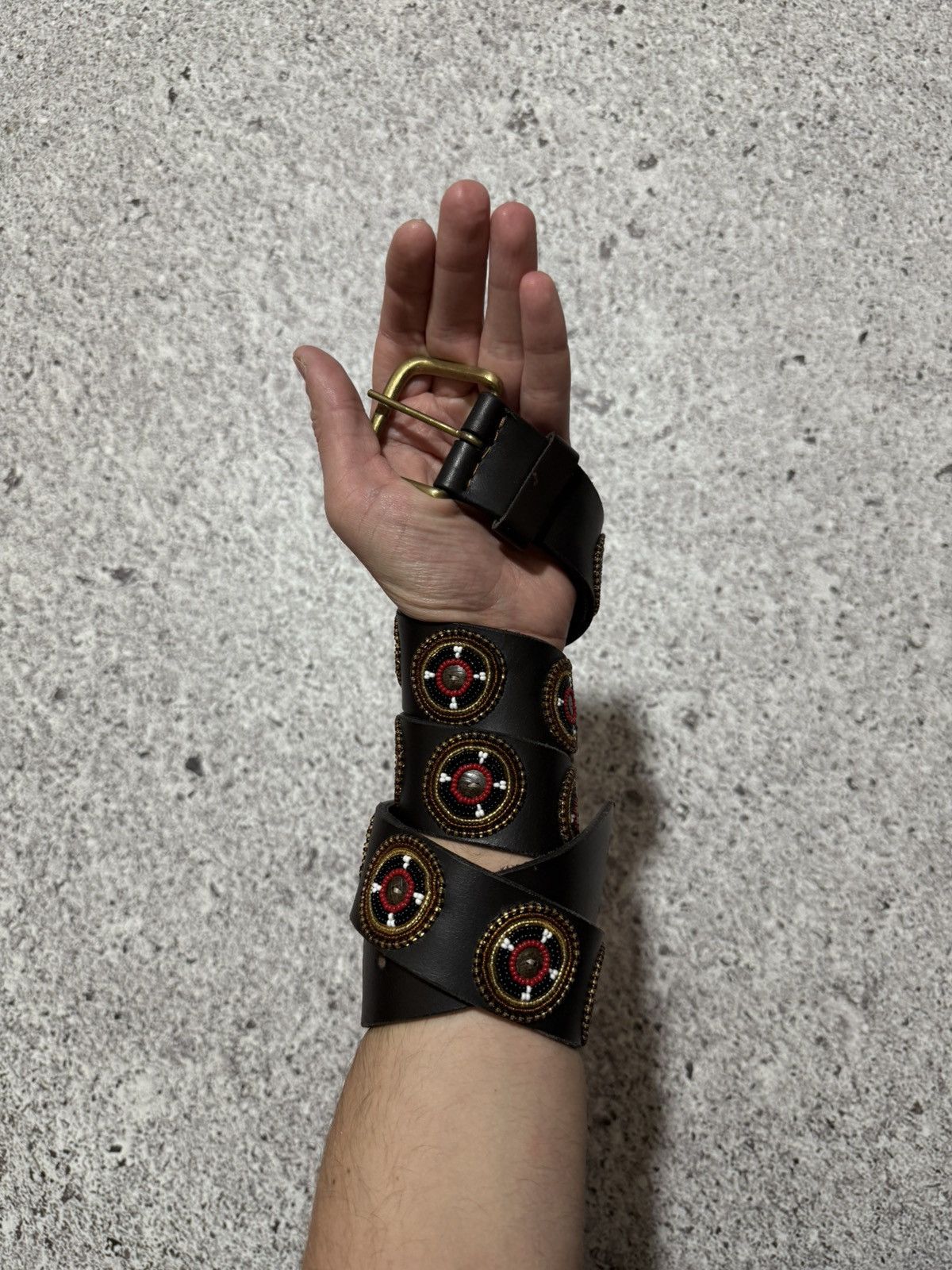 Cowboy Equipment × Hysteric Glamour × Japanese Brand Vintage 90s American Cowboy Bikers Belt Y2K Hype USA Size ONE SIZE - 1 Thumbnail
