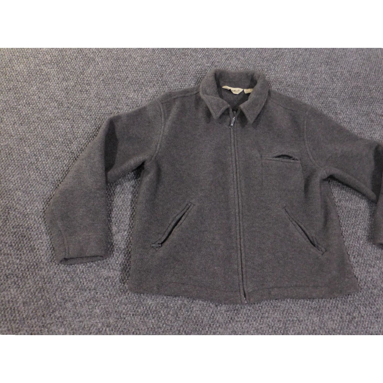 Eddie Bauer Eddie Bauer Jacket Womens M Gray Zip Vintage Outdoors Retro Polyester Lined Knit Logo Winter Regular Jacket Women No Holes or Tears Size M / US 6-8 / IT 42-44 - 4 Thumbnail